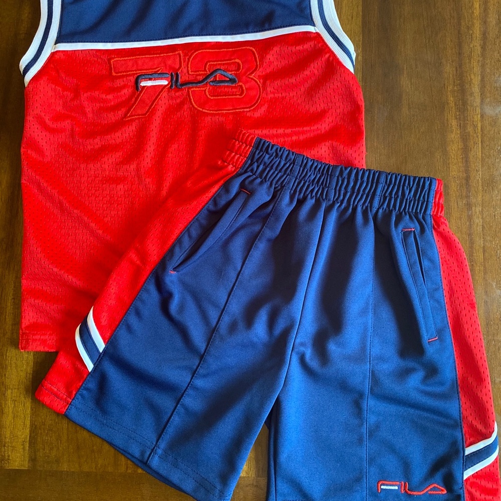 90’s FILA boys shorts & tank-top